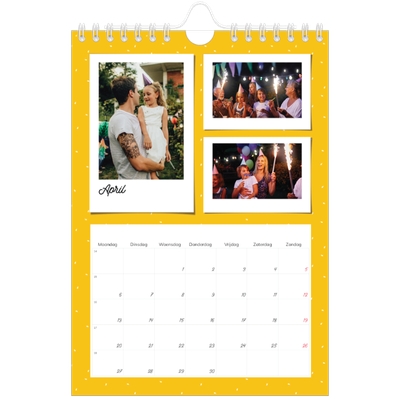 Fotokalender A5 — Snapshots in felle kleuren [April]