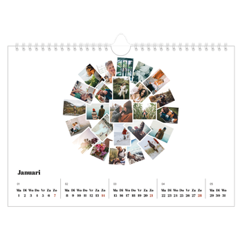 Fotokalender A4 — Collage shapes