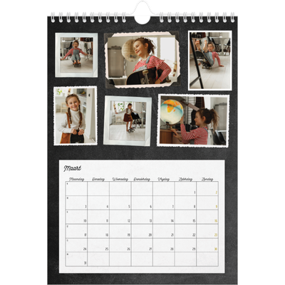 Fotokalender A4 (20 x 30 cm) — Fotocollage [Maart]