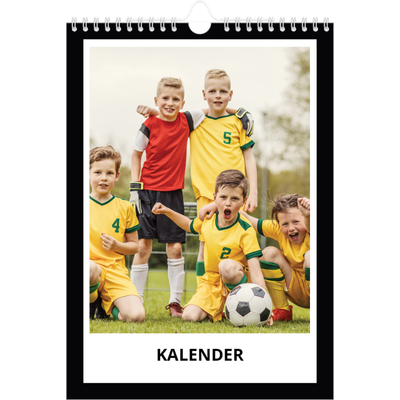 Fotokalender A4 (20 x 30 cm) — Compleet zwart kader [omslag]