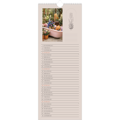 Smalle kalender  — Simpel botanisch [omslag]
