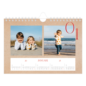 Fotokalender A5 — Rode stippen
