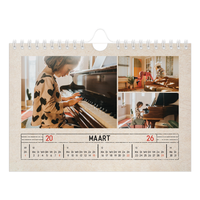 Fotokalender A5 — Stempel effect [Maart]