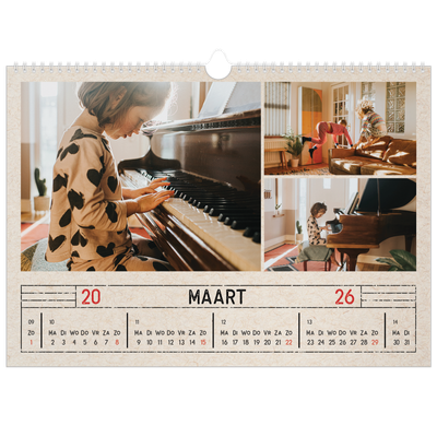 Fotokalender A3 — Stempel effect [Maart]