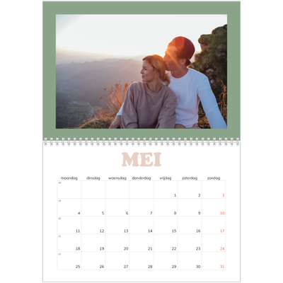 Fotokalender A4 Dubbel (30 x 40 cm) — Retro stijl frames [omslag]