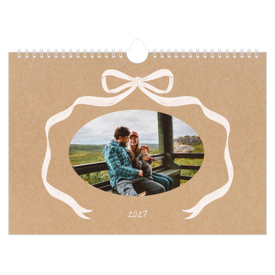 Fotokalender A4 — Kraft en strik [omslag]