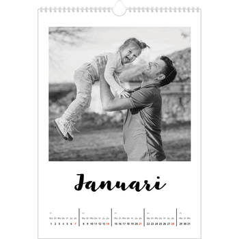 Fotokalender A4 — Handgeschreven letters