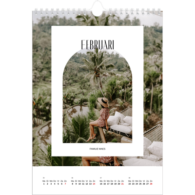 Fotokalender A4 (20 x 30 cm) — De open boog [Februari]