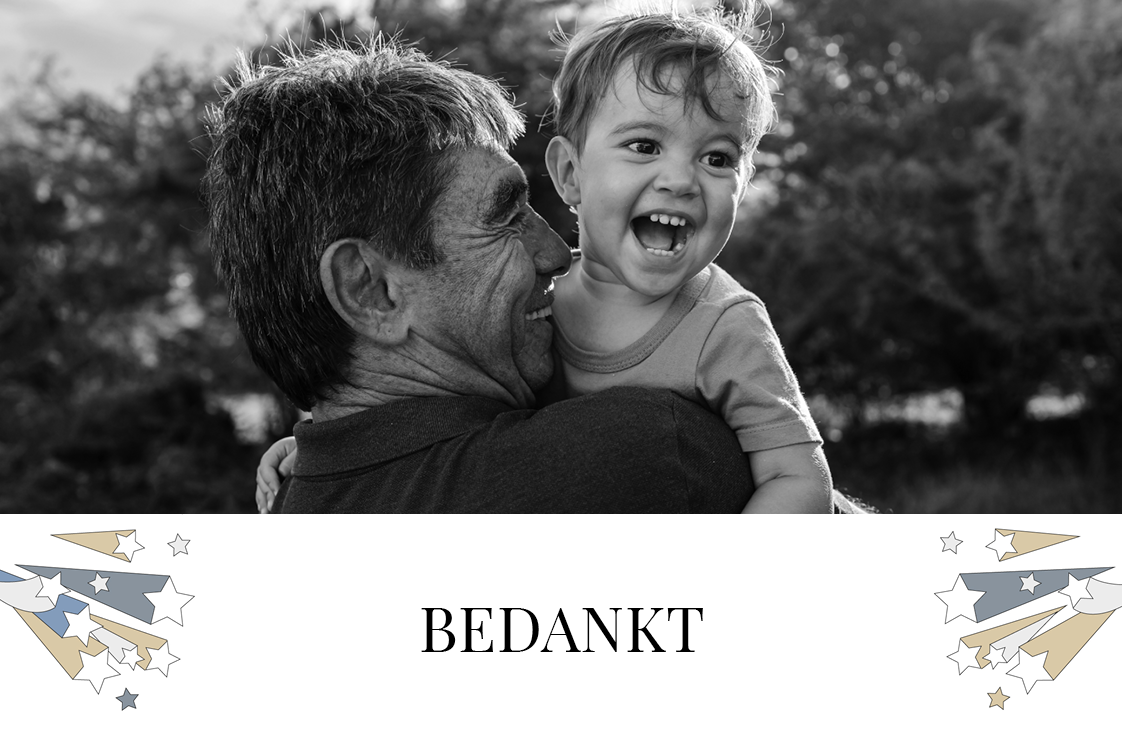 Bedankkaarten — Sterren bedankt
