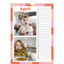 Verjaardagskalenders A4 — Speelse patronen [April]
