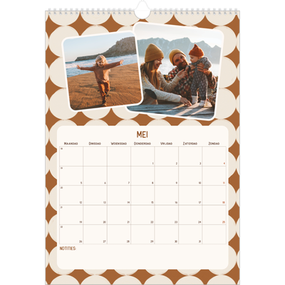 A3 Jaarkalender — Retro patronen [omslag]