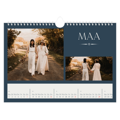 Fotokalender A4 — Leisteen & schreef [Maart]