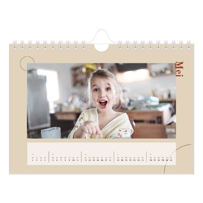 Fotokalender A5 — Asymmetrische tekst [omslag]