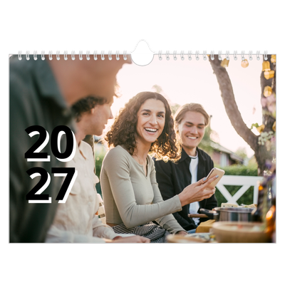 Fotokalender A4 — Letter stijl [omslag]