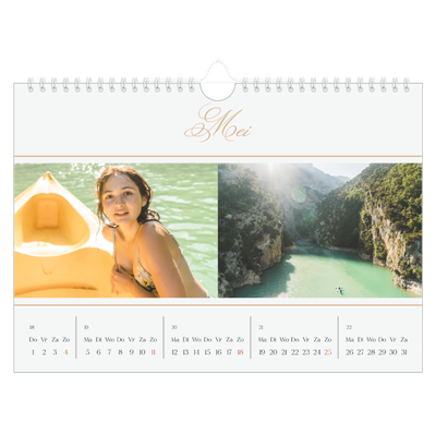 Fotokalender A4 — Gouden banner [omslag]