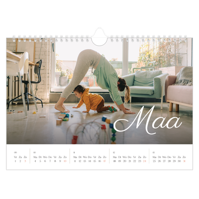 Fotokalender A4 — Handgeschreven maanden [Maart]