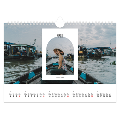 Fotokalender A4 — De open boog [April]
