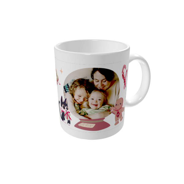 Mok bedrukken — Schattige kerst