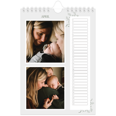 Fotokalender A5 — Hand gemaakte bloemen [April]