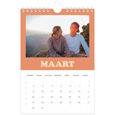 Fotokalender A5 — Retro stijl frames [Maart]
