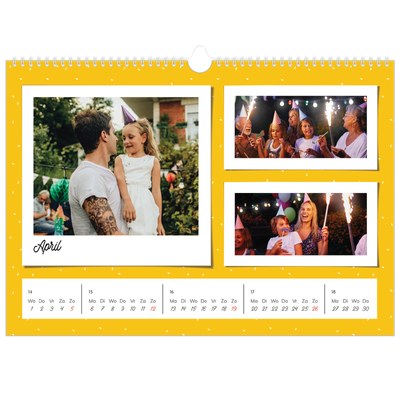 Fotokalender A3 — Snapshots in felle kleuren [April]