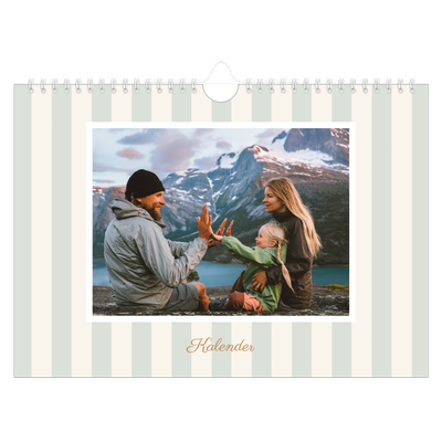 Fotokalender A4 — Schrift en strepen [omslag]