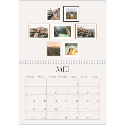 Fotokalender A4 Dubbel (30 x 40 cm) — Fotowand gallerij [omslag]