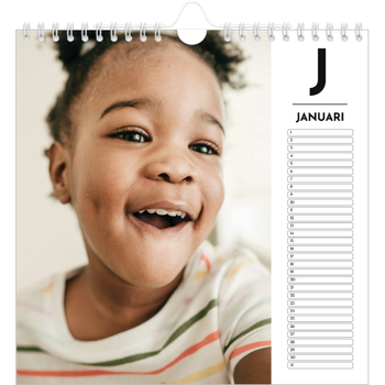Fotokalender Vierkant — Schijnwerper effect