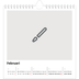 Jaarkalenders vierkant — Ontwerp je eigen fotoproduct [Februari]