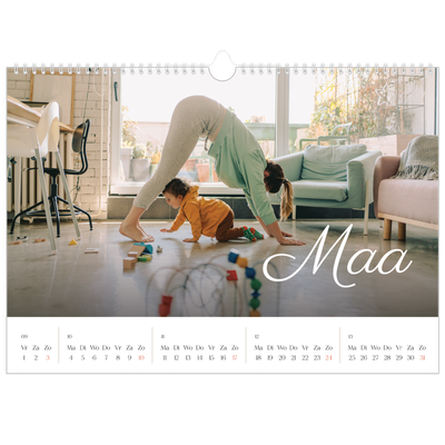 Fotokalender A3 — Handgeschreven maanden [Maart]