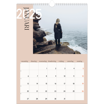 Fotokalender A3 — Overlappende tekst
