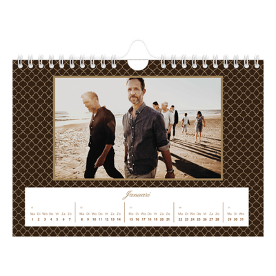 Fotokalender A5 — Vintage zwart-wit [Januari]