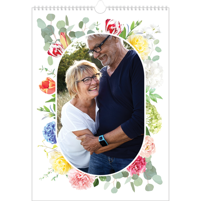 Verjaardagskalenders A3 — Klassieke bloemen [omslag]