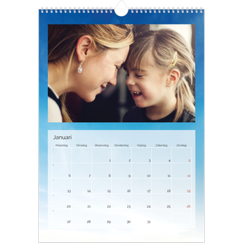 Fotokalender A3 — Wolkenachtergrond