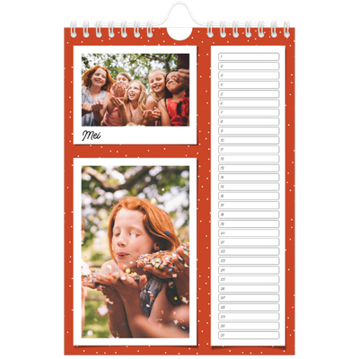 Fotokalender A5 — Snapshots in felle kleuren [Mei]