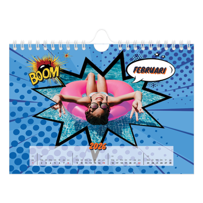 Fotokalender A5 — Stripboek [Februari]