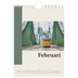 Fotokalender A5 — Bezienswaardigheden van de wereld [Februari]
