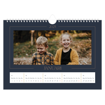 Fotokalender A4 — Pruisisch blauw