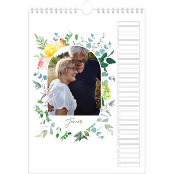 Fotokalender A4 — Klassieke bloemen