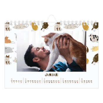 Fotokalender A5 — Speelse kitten