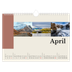 Fotokalender A4 — Bezienswaardigheden van de wereld [April]