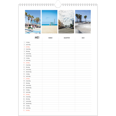 A3 Familieplanners — Simplistisch - gezinsplanner 3 personen [omslag]