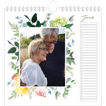 Fotokalender Vierkant — Klassieke bloemen