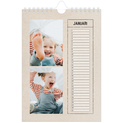 Fotokalender A5 — Stempel effect [Januari]