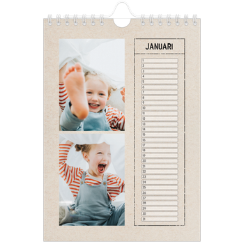 Fotokalender A5 — Stempel effect