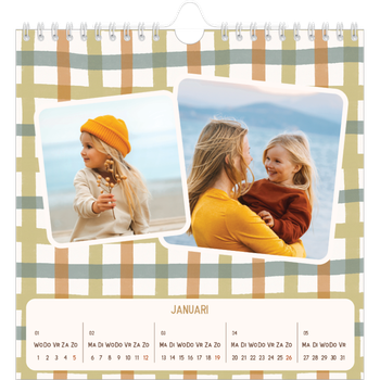 Fotokalender Vierkant — Retro patronen