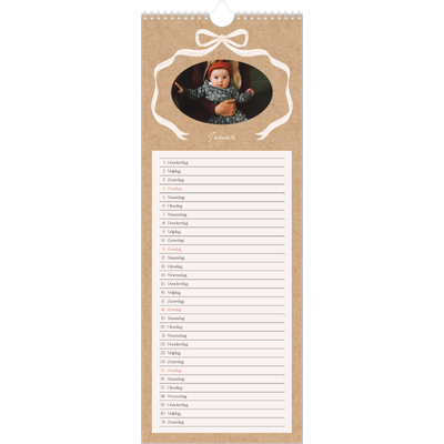 Smalle kalender  — Kraft en strik [Januari]