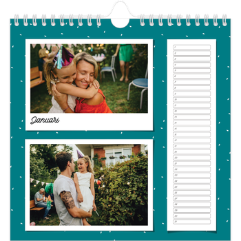 Fotokalender Vierkant — Snapshots in felle kleuren