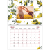 Fotokalender A4 Dubbel (30 x 40 cm) — Kleurrijke bloemenachtergrond [Maart]
