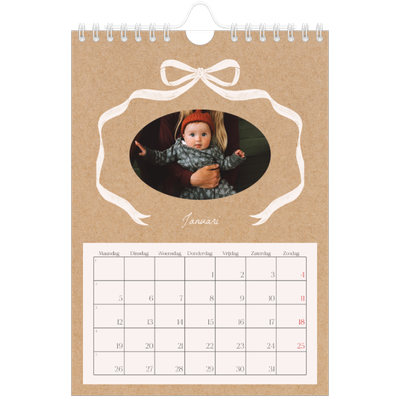 Fotokalender A5 — Kraft en strik [Januari]